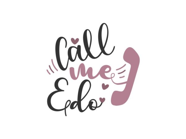 Call me Edo SVG Design