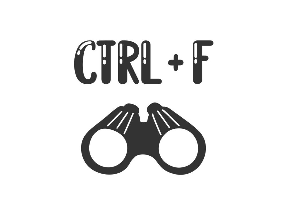 Ctrl F SVG Cut File