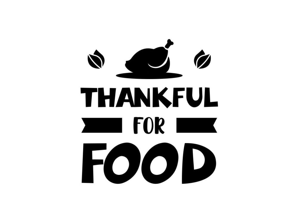 Thankful for Food SVG Cut File