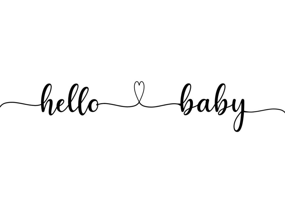 Hello baby SVG Cut File