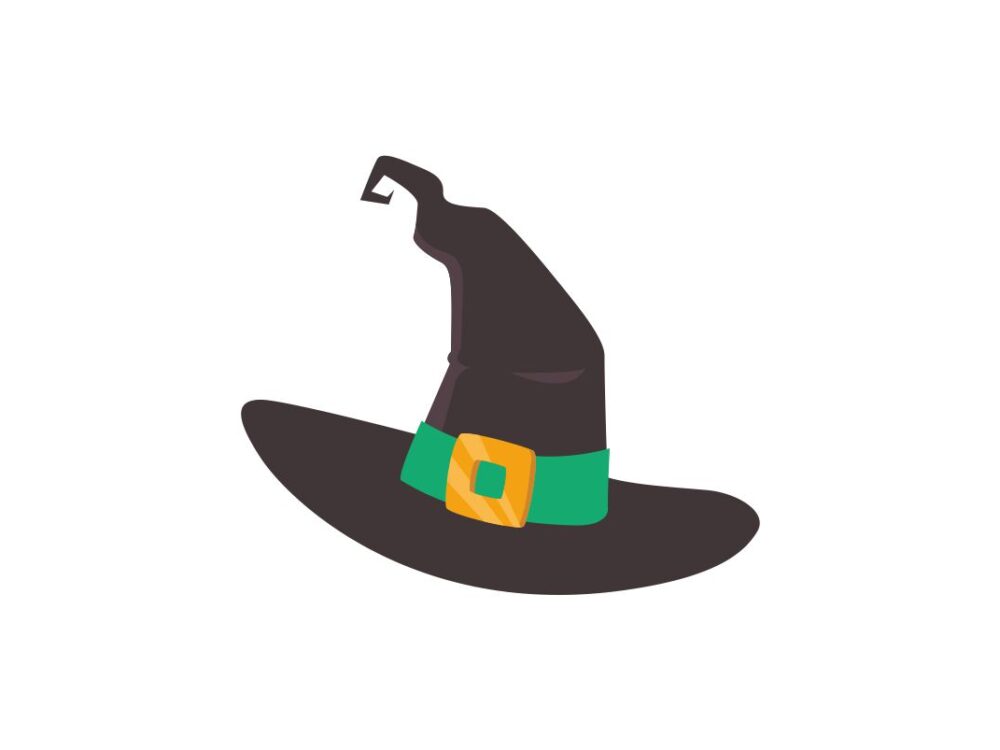 Black Halloween Hat SVG Graphic File