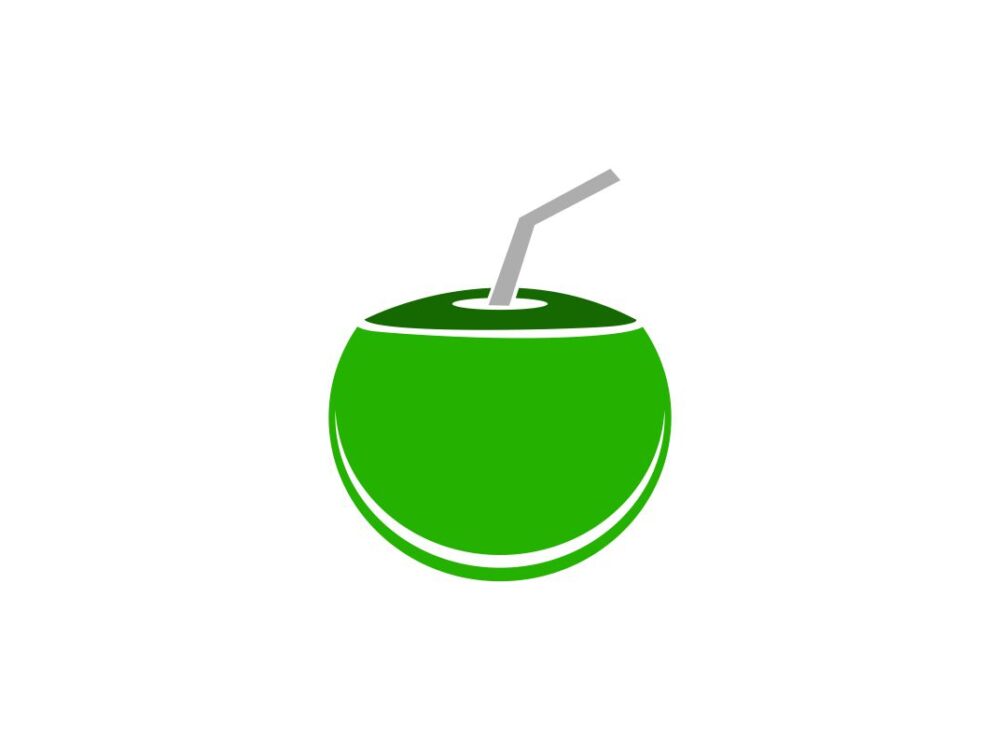 Coconut Drink Beverage Icon SVG File