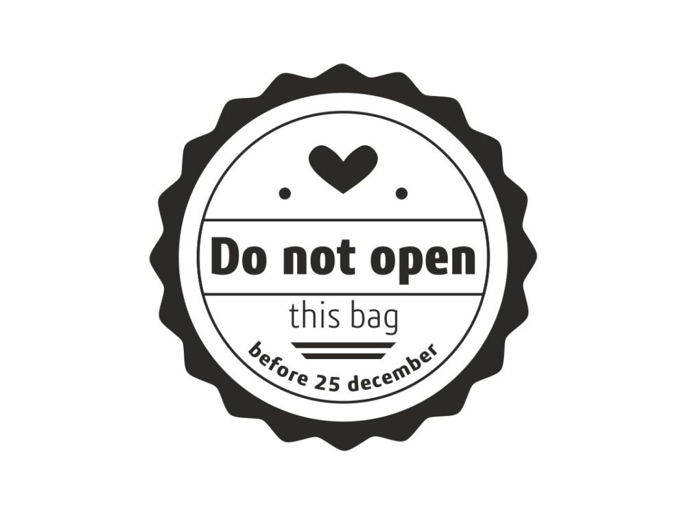 Do Not This Bag Before 25 Dec SVG Cut