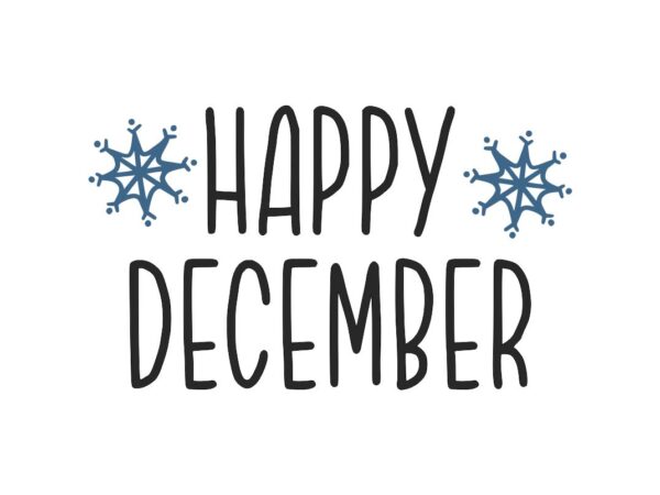 Happy December SVG Cut File