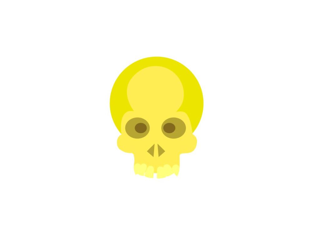 Light Skull SVG Cut