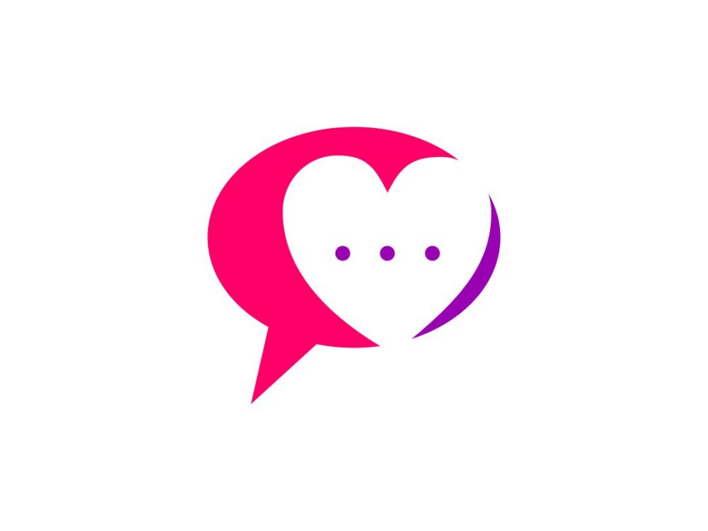 Love Chat Talk Icon SVG File