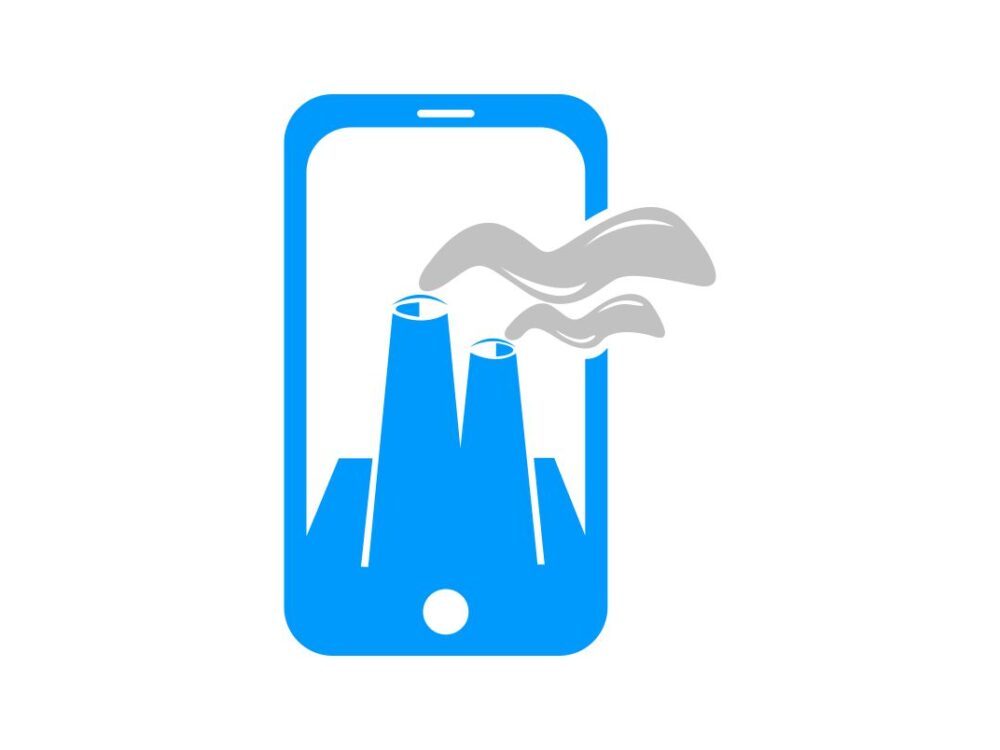 Mobile Factory Icon SVG File