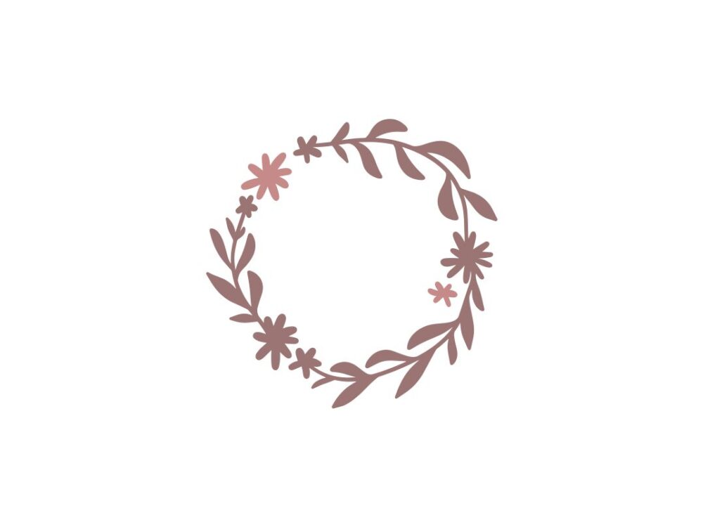 Monogram flower SVG File