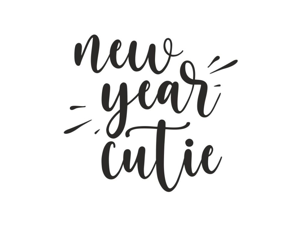 New Year Cutie SVG Cut File