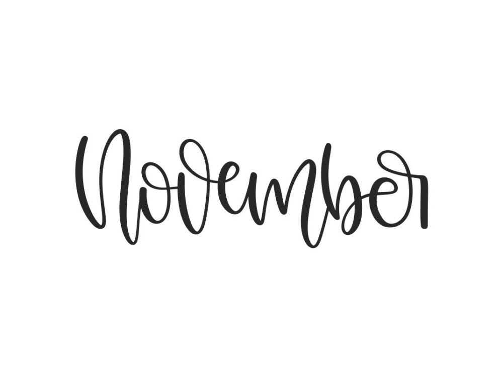 November SVG Cut File