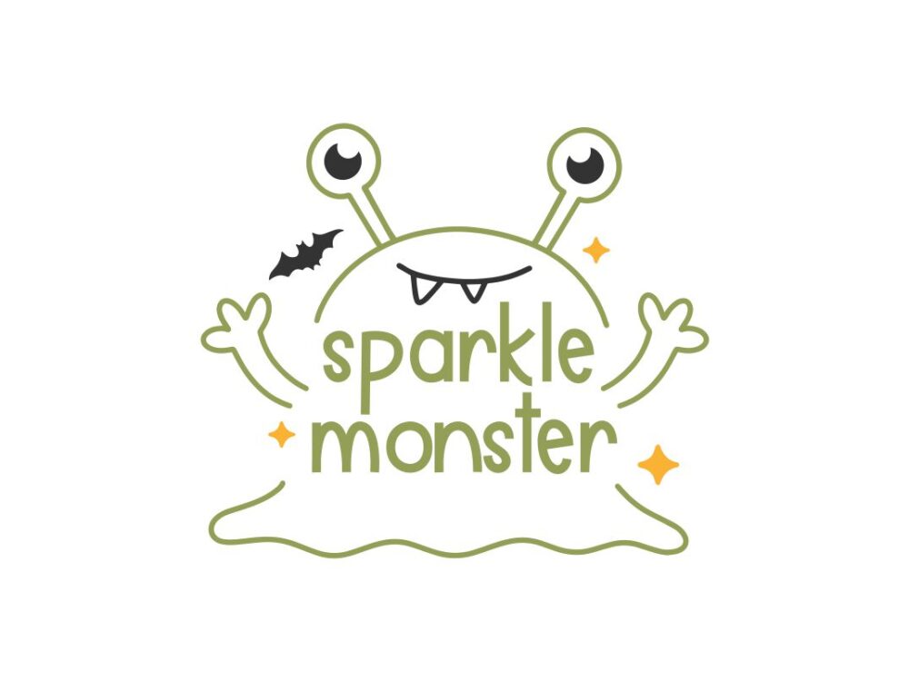 Sparkle Monster SVG Design