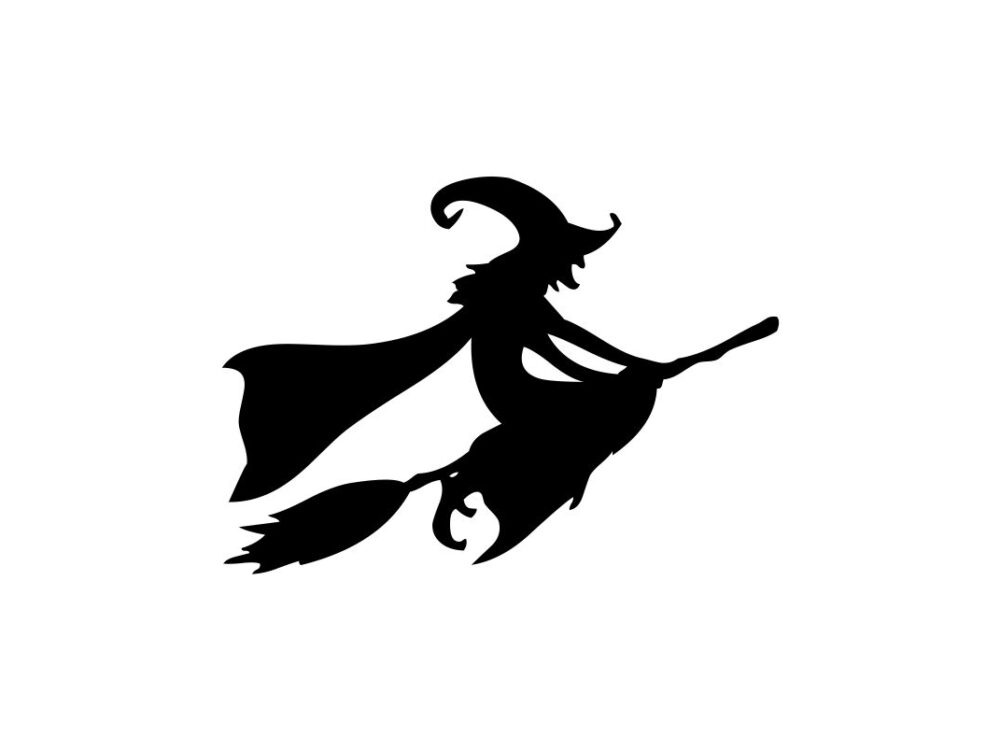 Witches and Broomsticks SVG Cut File