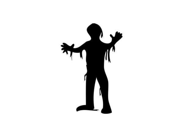 Zombie Silhouette SVG Cut File