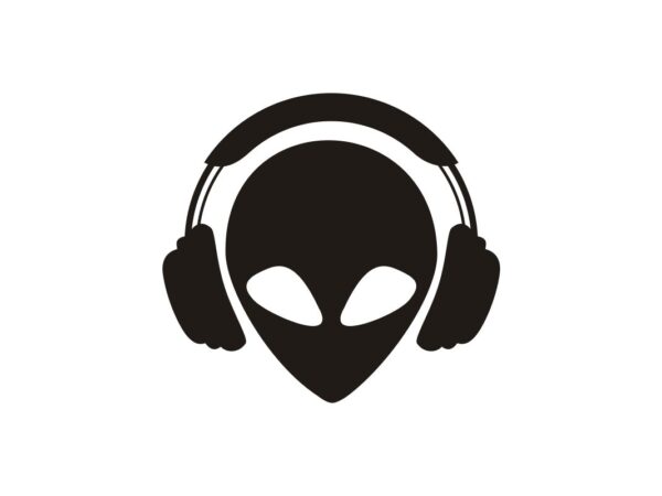 Alien Headphone SVG Cut File