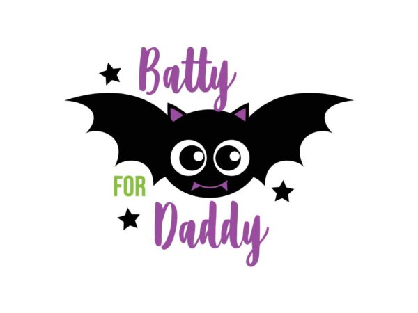 Batty for Daddy SVG File