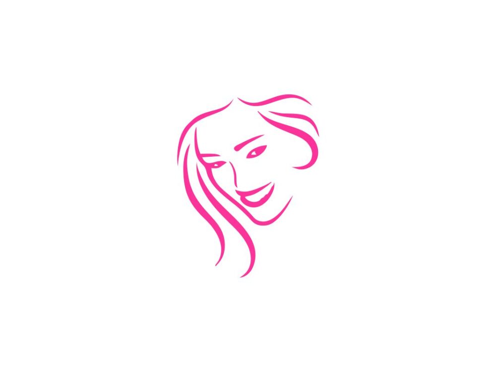 Beautiful Woman Face Craft SVG File