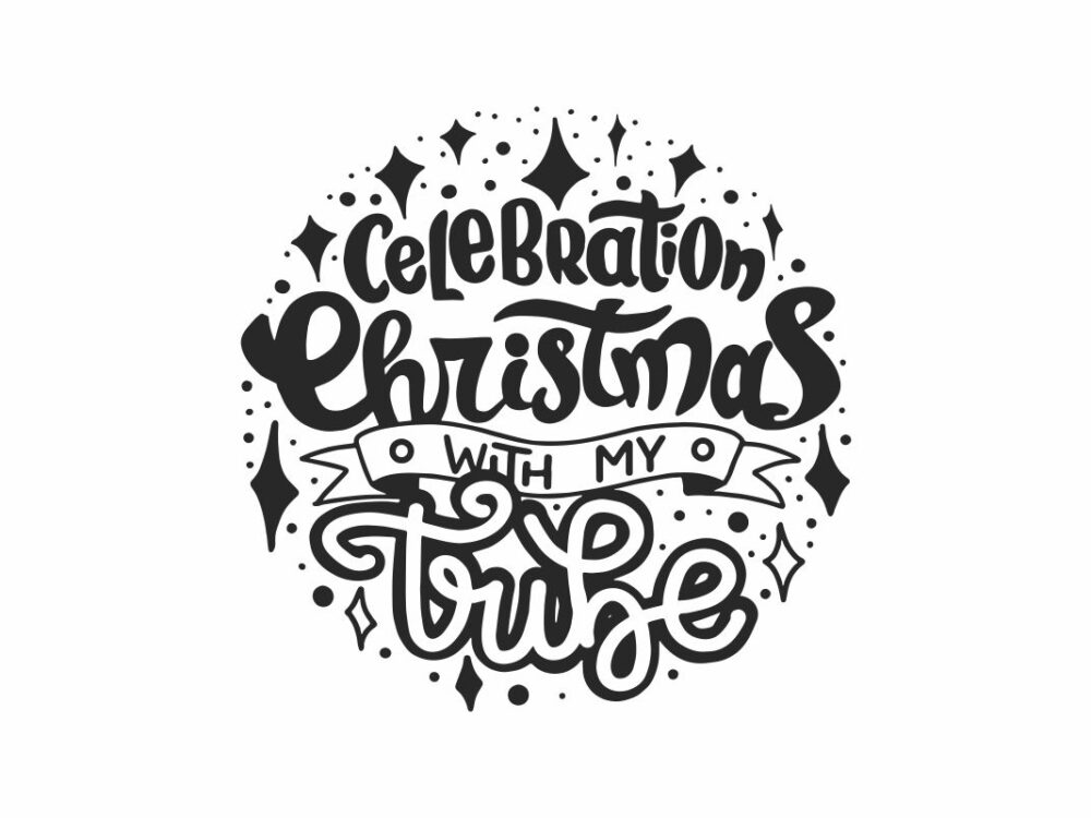 Celebration Christmas With My Tube SVG Quote File