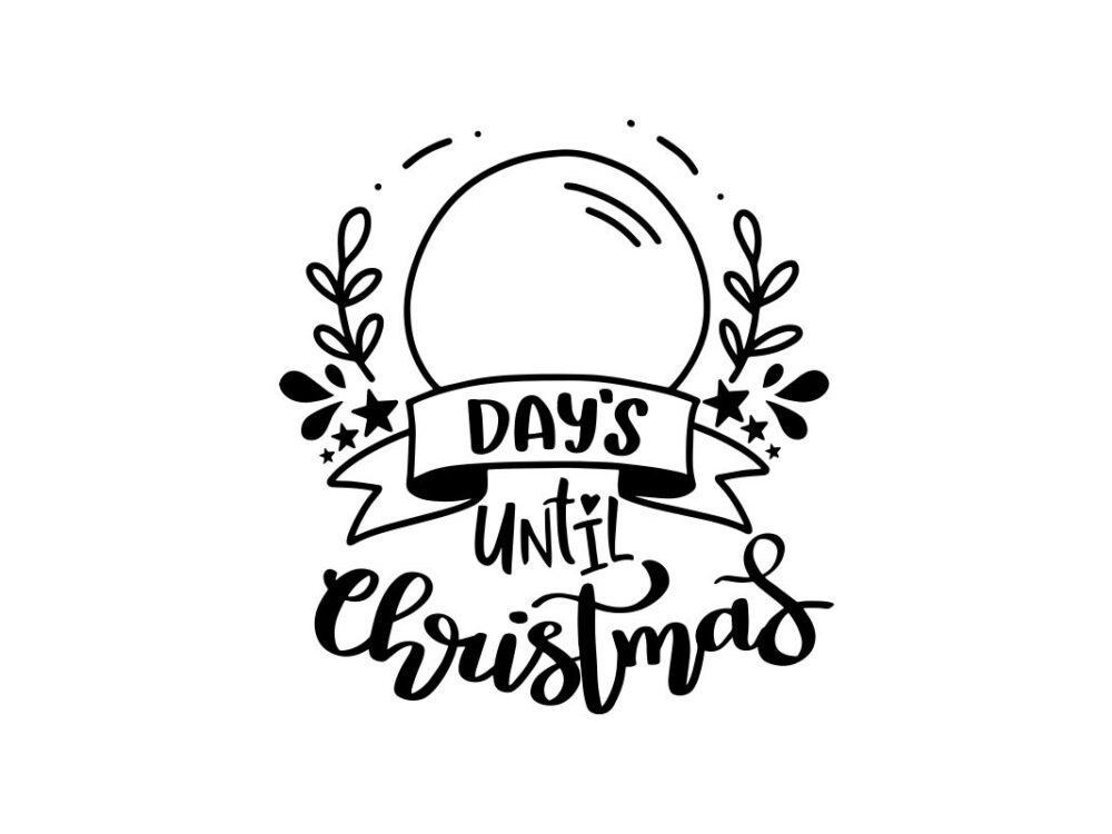 Christmas Countdown SVG Cut File