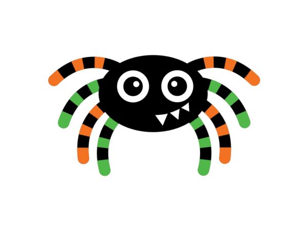 Color Spider Halloween SVG File