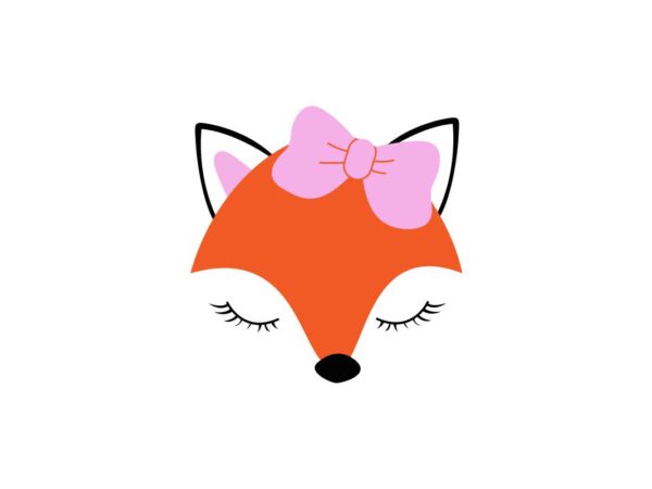 Cute Fox SVG Cut File