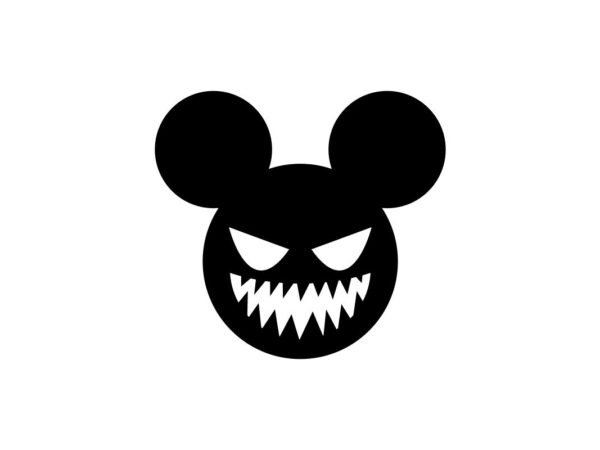 Evil Mouse SVG Silhoutte Design