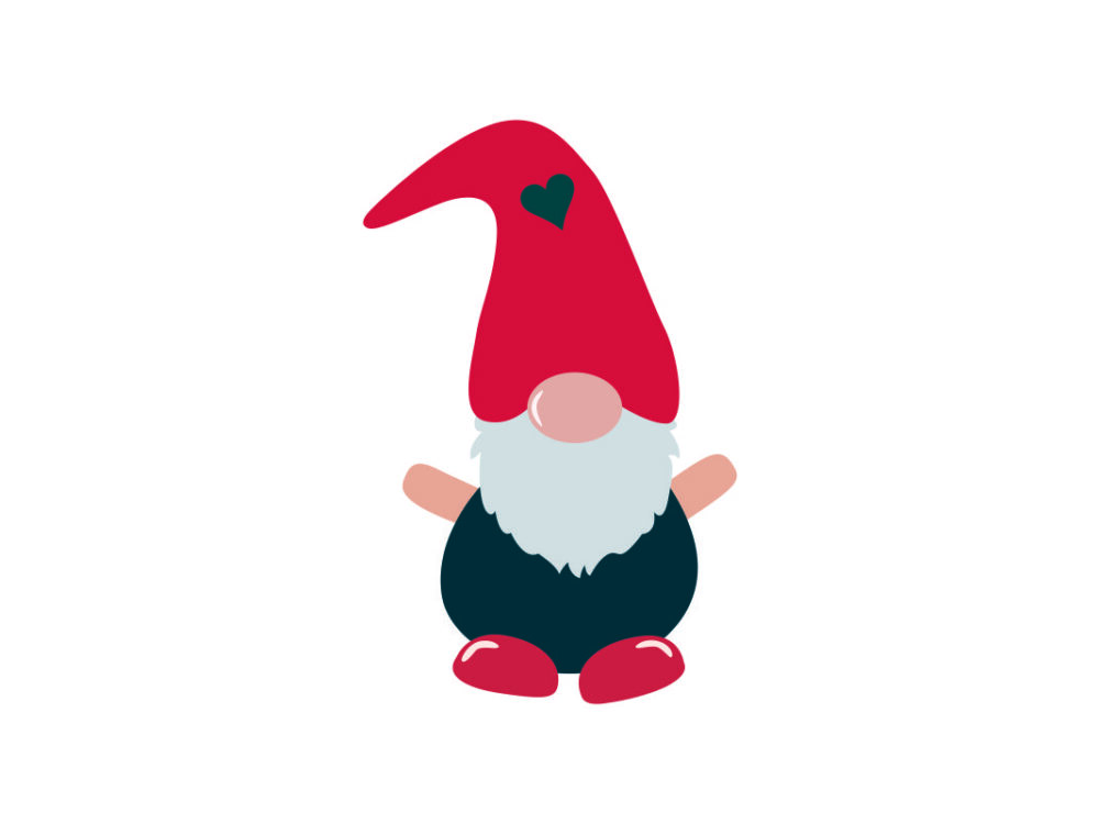 Gnome Blue SVG Image