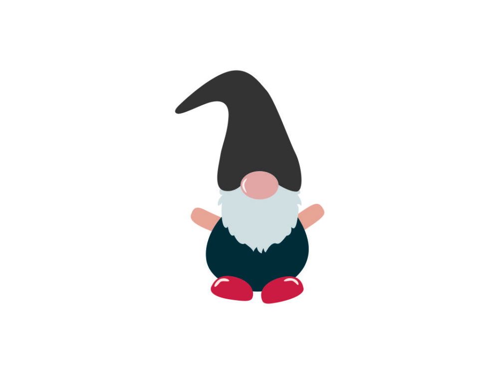 Gnome Gray SVG Image