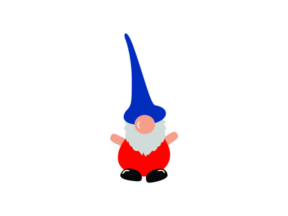 Gnome Red Blue SVG Image