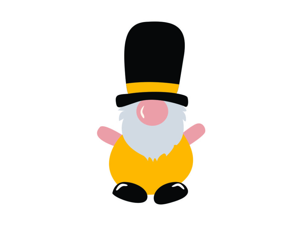 Gnome Yellow SVG Image