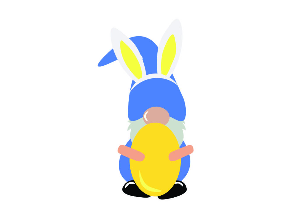 Gnome Yellow-Blue SVG File