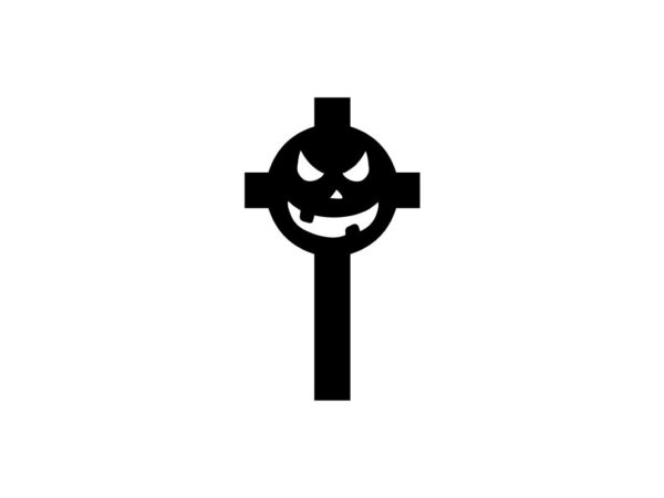 Halloween Cross Craft SVG File