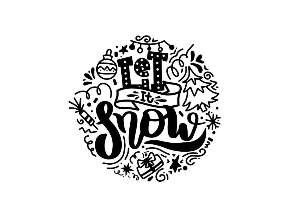 Let It Snow SVG File