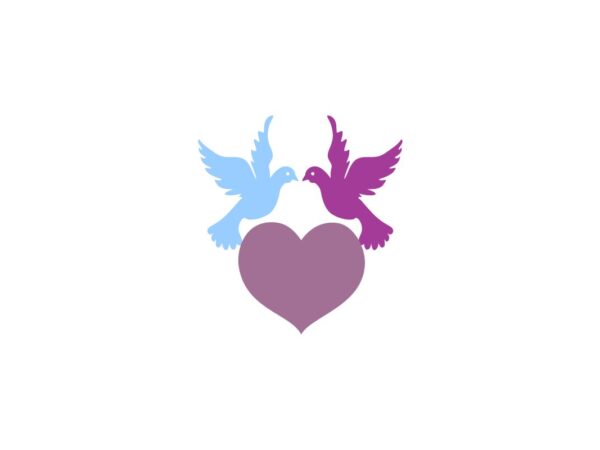 Love and Bird SVG File