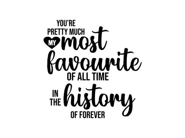 Most Favourite History SVG File