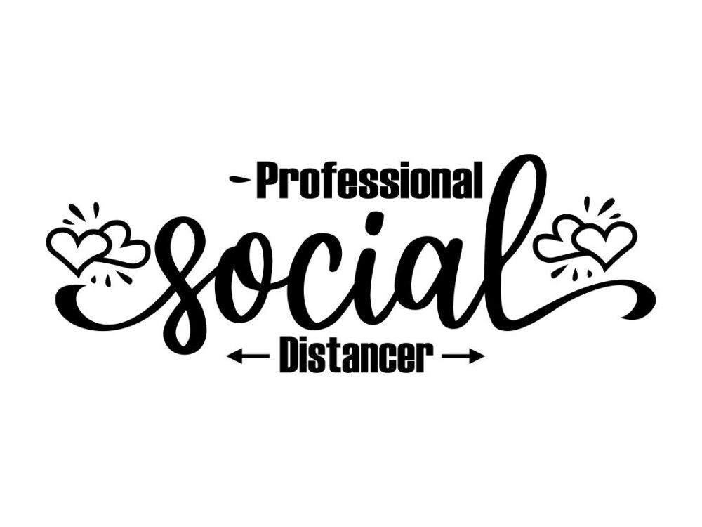 Professional Social Distancer SVG File