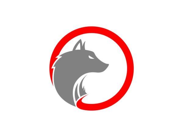 Ring Wolf Logo SVG Design