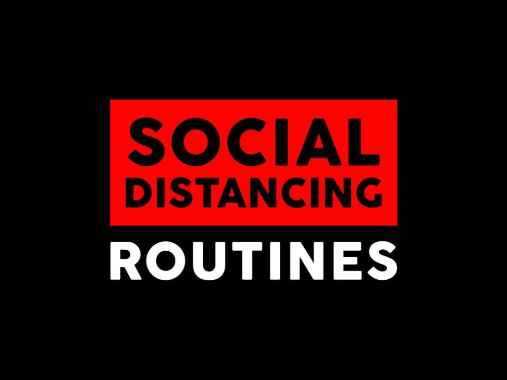 Social Distancing Routines Quote SVG File