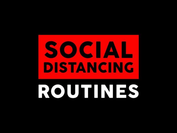 Social Distancing Routines Quote SVG File