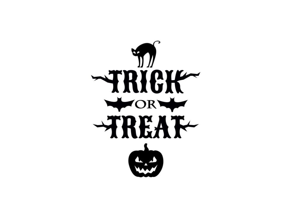 Trick or Treat Cat SVG Cut File