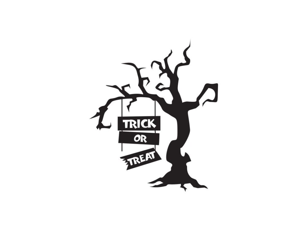 Trick or Treat Tree SVG File