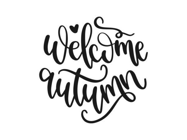 Welcome Autumn SVG File