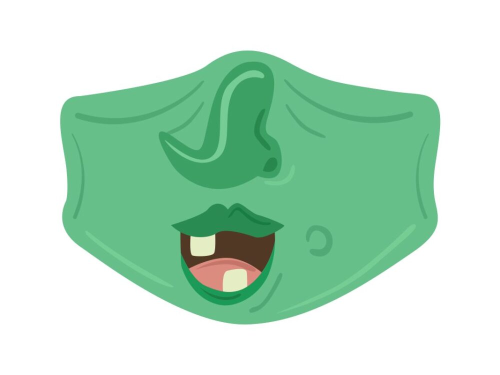 Witch Face Mask SVG File