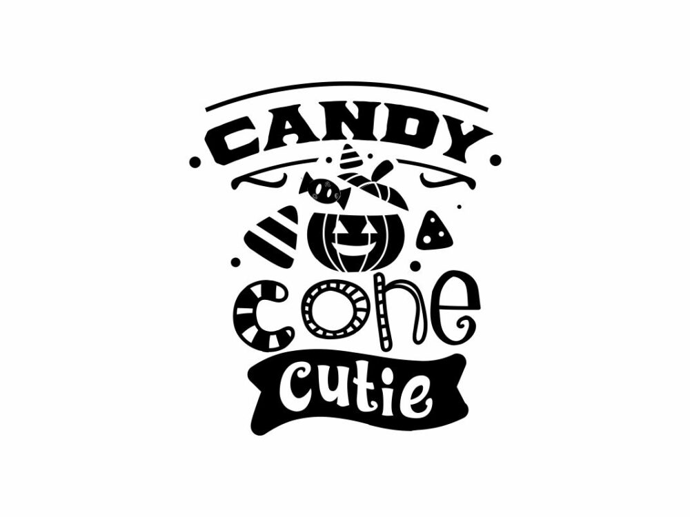 Candy cone cutie SVG file