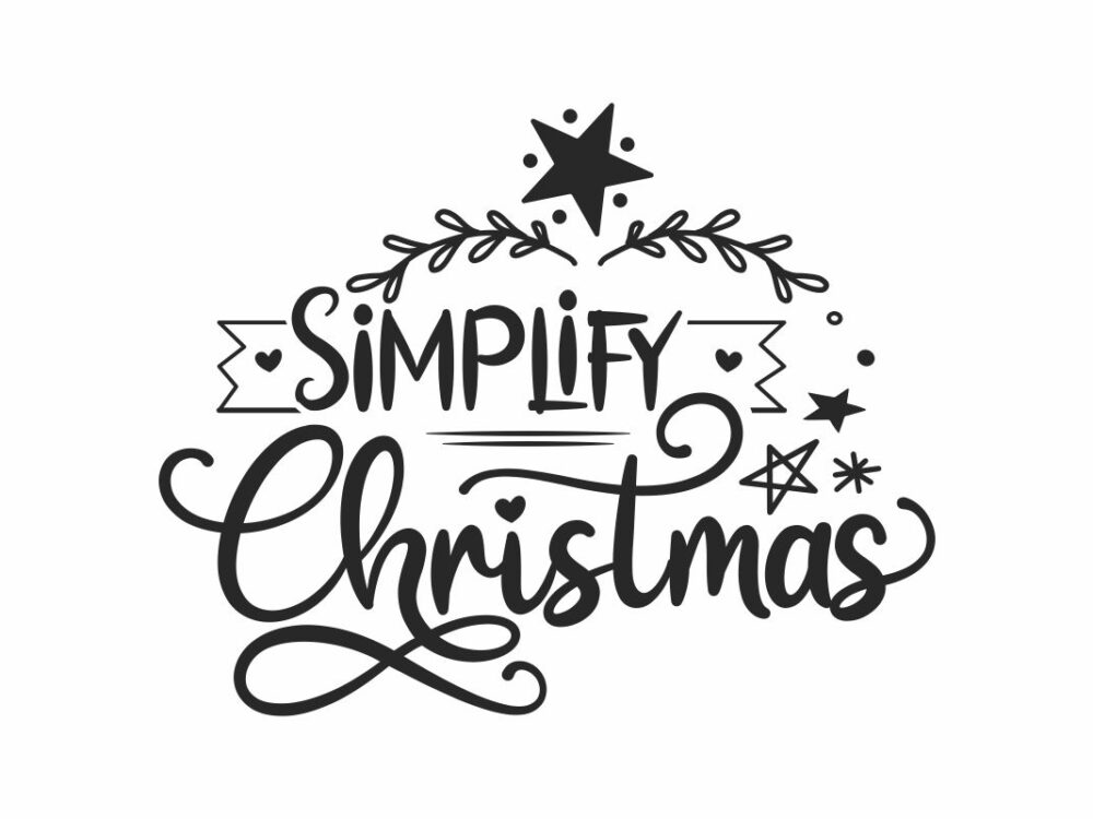 Simplify Christmas SVG File