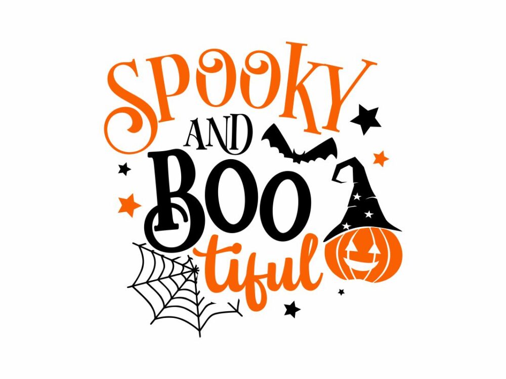 Spooky and Bootiful SVG Halloween File