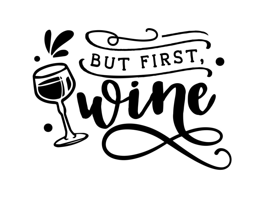 But First Wine SVG File