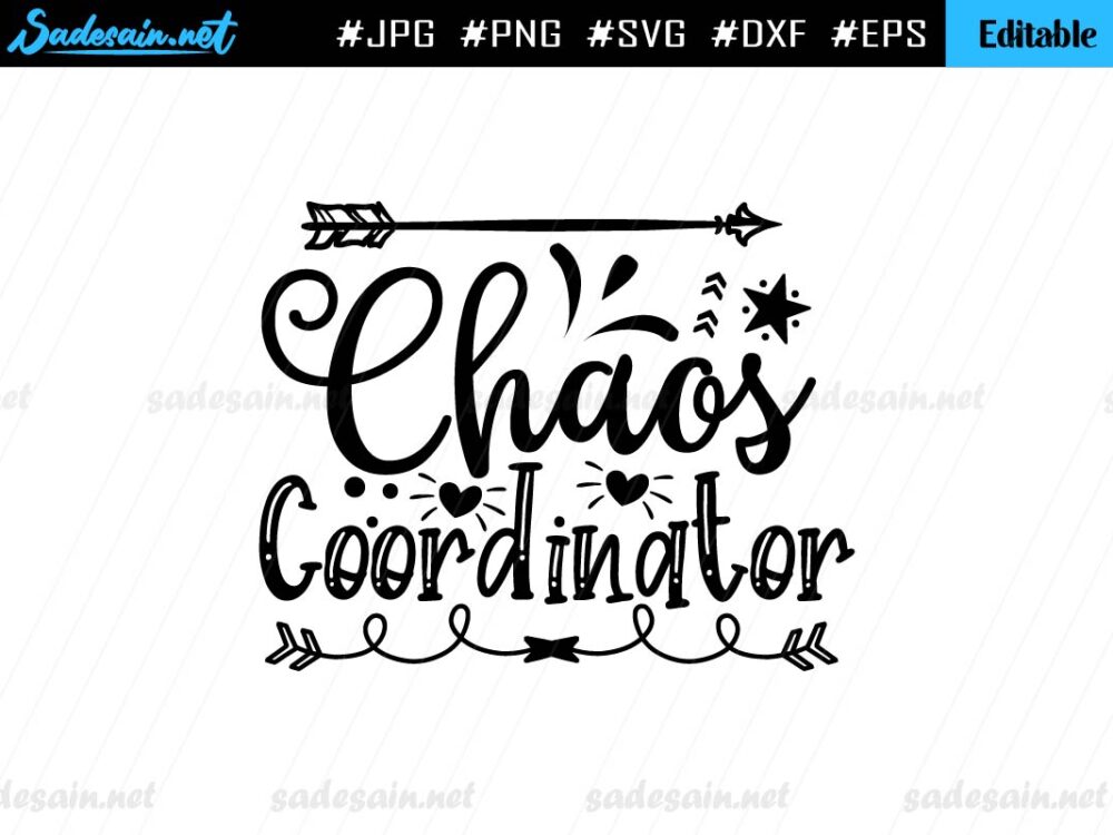 Chaos Coordinator SVG Cut File