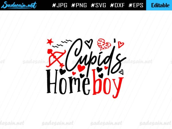 Cupid's Homeboy SVG Cut File