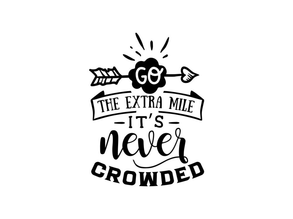 Go The Extra Mile SVG File