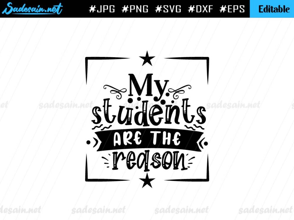 My students are the reason SVG file